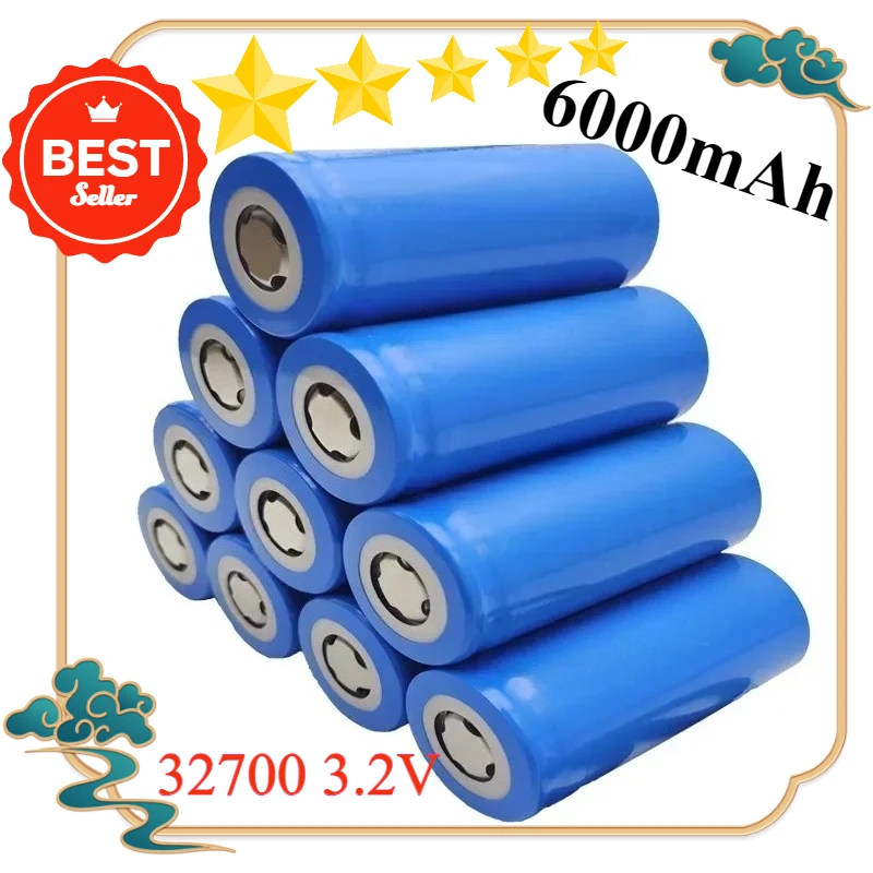 

3.2V 32700 6000mAh LiFePO4 Battery 35A Continuous Discharge Maximum 55A High power battery battery lifepo4 3.2v Real Capacity