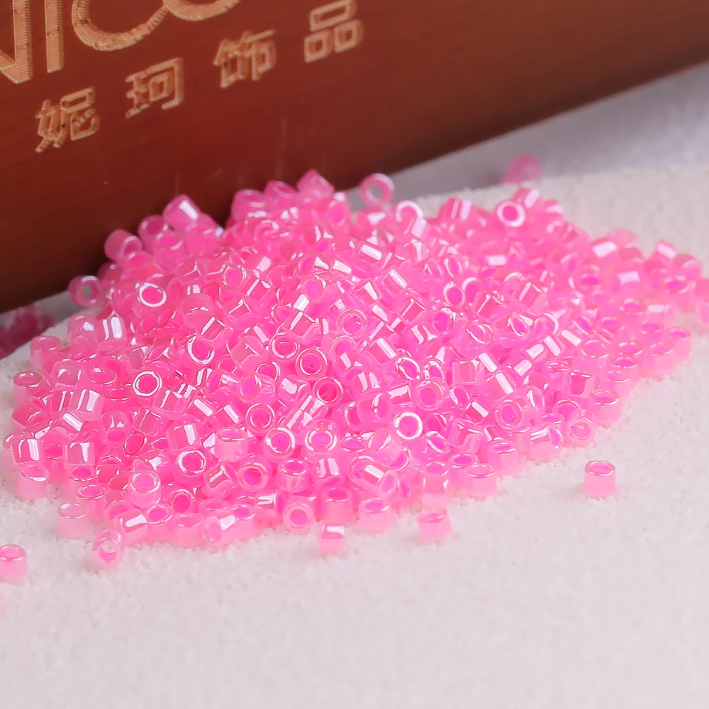 

1.6mm Japan Miyuki Delica Beads Jewelry Making Beads Alabaster Colors Crystal Seed Beads for Needlework DIY