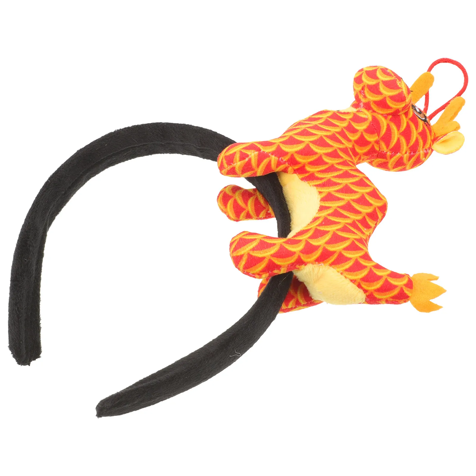 

Мультяшная повязка на голову в виде дракона, новогодняя повязка для волос, универсальный размер для большинства детей, аксессуар для волос, подарок, украшение для волос