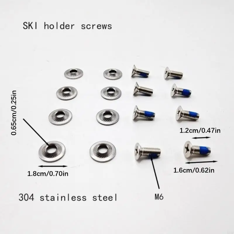 متعددة الأغراض التزلج مجلس المسمار مجموعة التوافق العالمي الصدأ الصلب السحابات أداة سهلة ملزمة مسامير 8 قطعة 69HD