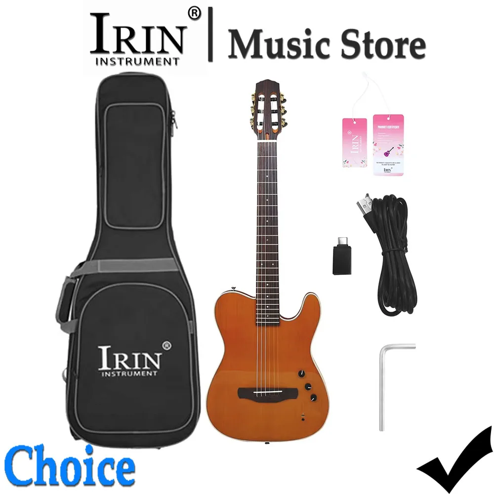 IRIN R4 Electric Slient Guitar 22-Fret Intelligent Bluetooth Smart Classical Electric Acoustic Guitarra Pro Plucked Instrument