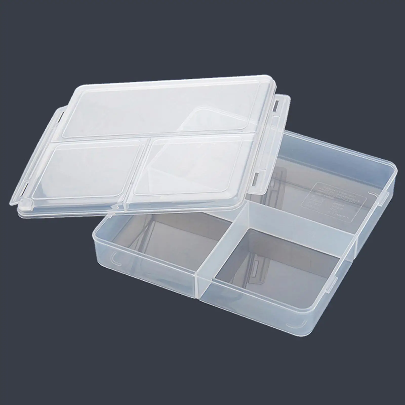 2x Transparent Food Storage Container-with Durable Lids Separate Stackable Plastic Organizer Food Holder for Pantry image 6