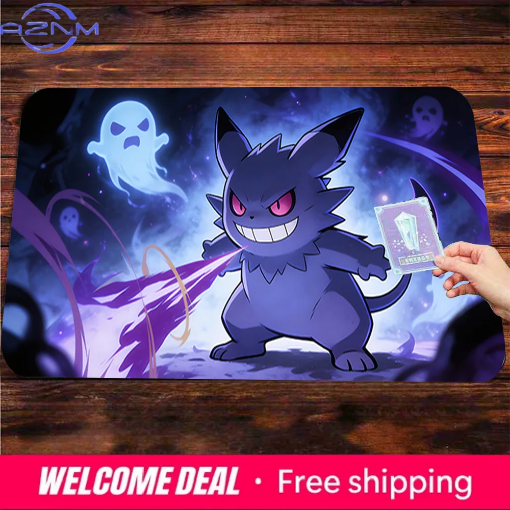 Ghost-Type Eevee Evolution Gaming Mouse Pad Non-Slip Desk Mat