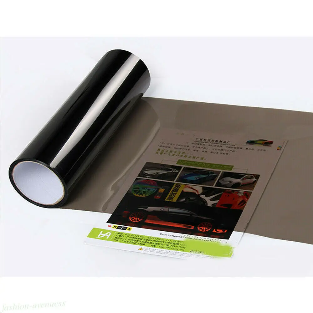 30*60cm Car Headlight Sticker Film Fog Light Tint Wrap Vinyl Decor Protector Side marker lights Stretchable New - zdjęcie 1