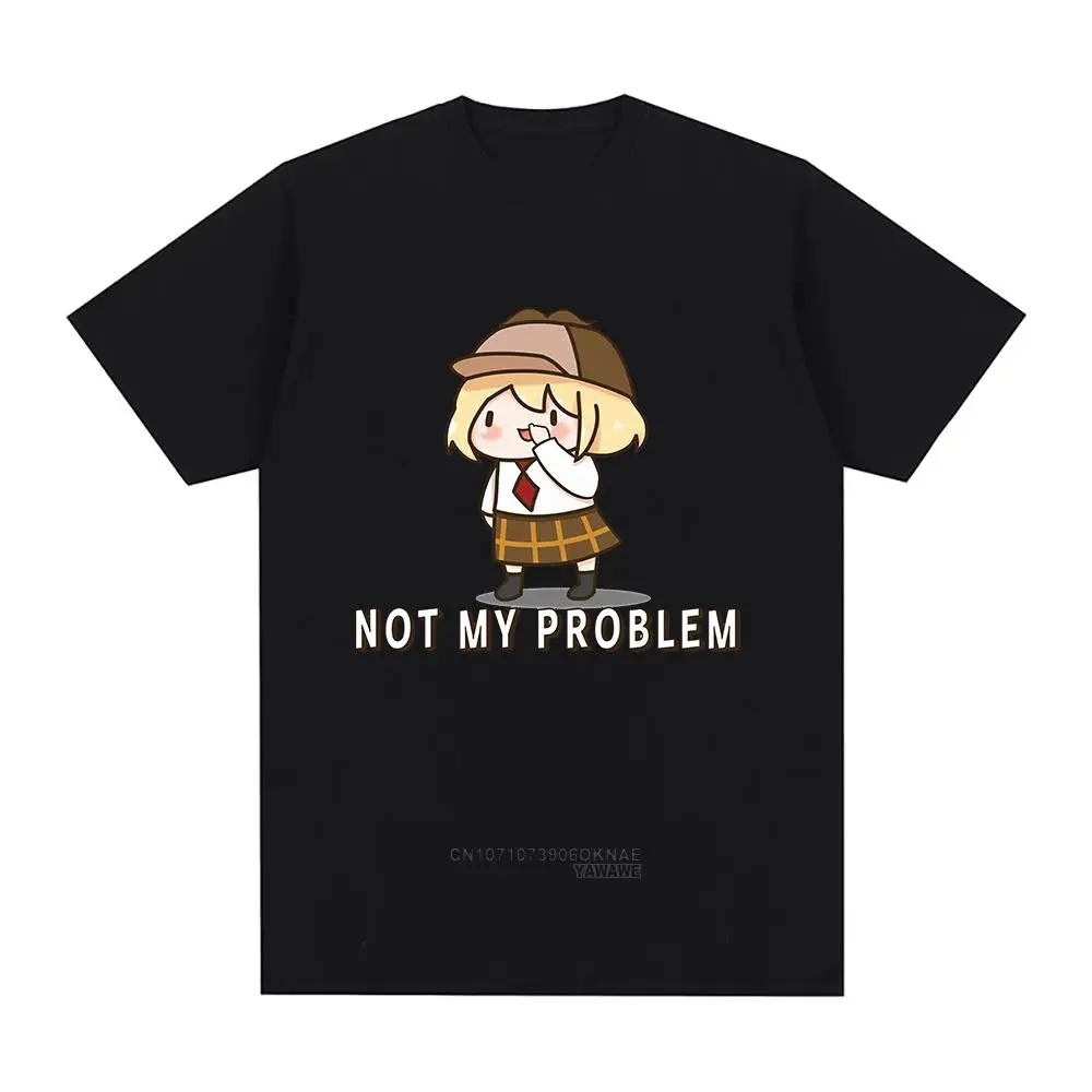 T-shirt Men's and Women's Hollive English VTuber Watson Amelia Bubba Kawaii T-shirt Men's and Women's Cartoon T-shirt