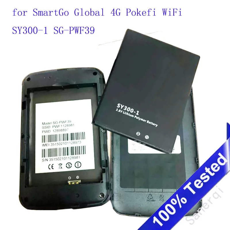 

3850mAh battery for SmartGo Global 4G Pokefi WiFi Battery SY300-1 SG-PWF39