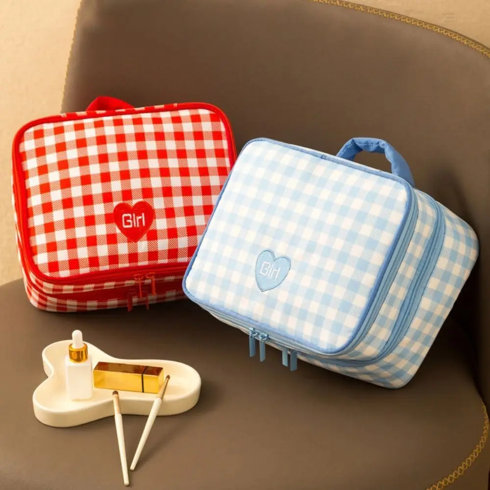 Storage Organizer Large Capacity Makeup Bag Portable Waterproof Clothing Storage Bag Handheld Double-layer Toiletry Bag Closet