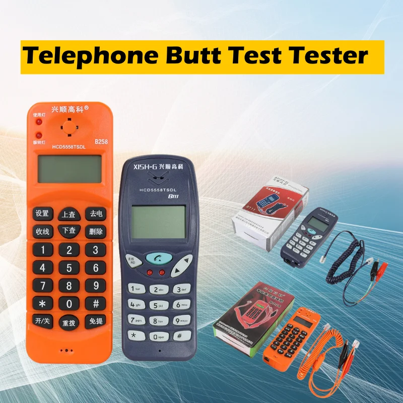 

B111/B258 Telephone Phone Butt Test Tester wire check portable test phone Butt Test Tester Device Telecom Telephone Line Fault