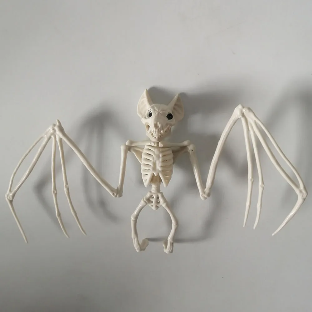 

New Halloween Animal Skeletons Creepy Bat Skeleton Model Horror Bat Bones Skeleton Decorative Props Halloween Home Decoration