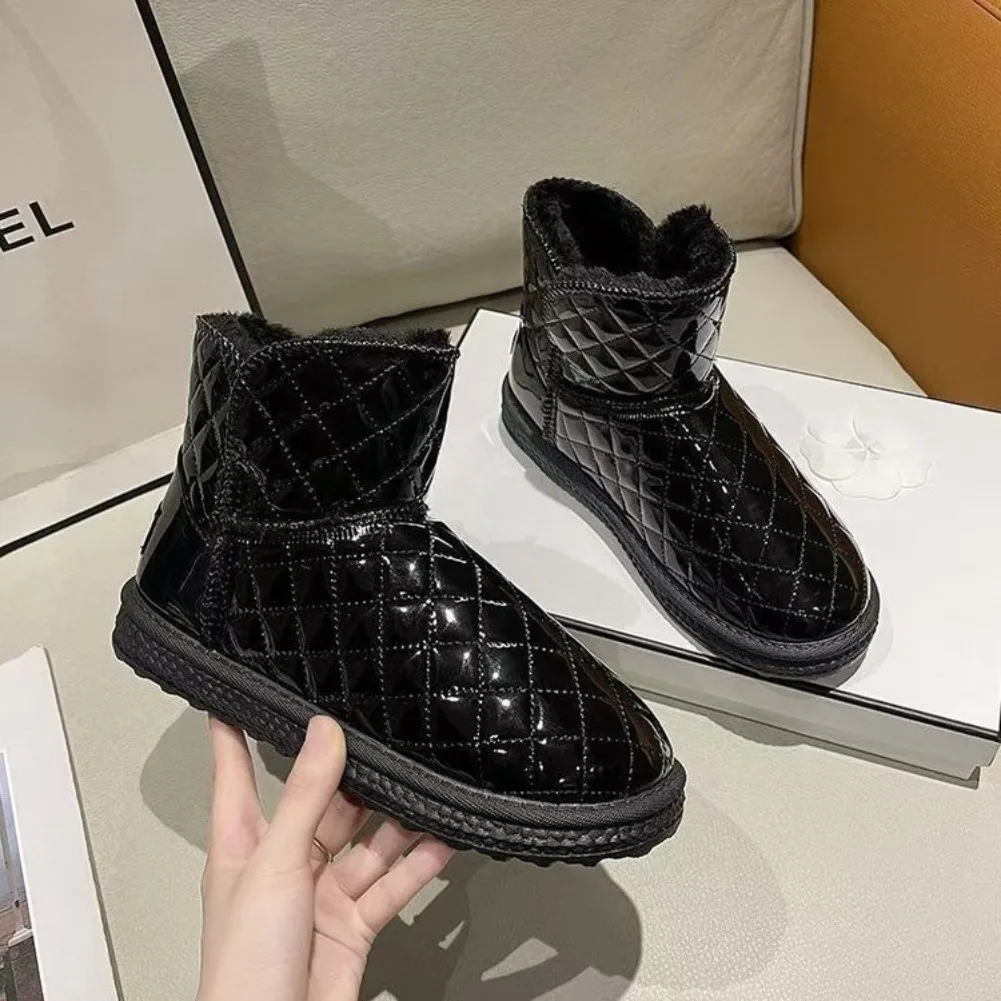 2026 Women’s Shoes Snow Fur Boots Sneakers Women Waterproof Winter Warm Shoe For Ladies Non-slip Rubber Sole Ankle Boots view 4