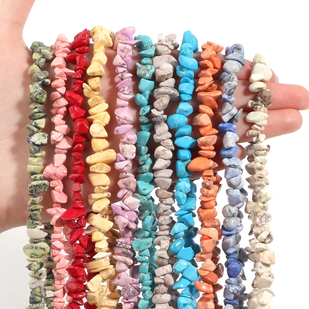 

Irregular Turquoises Natural Stone Beads Freedom Chips Gravel Loose Beads For Jewelry Making DIY Bracelet Necklace Accessories