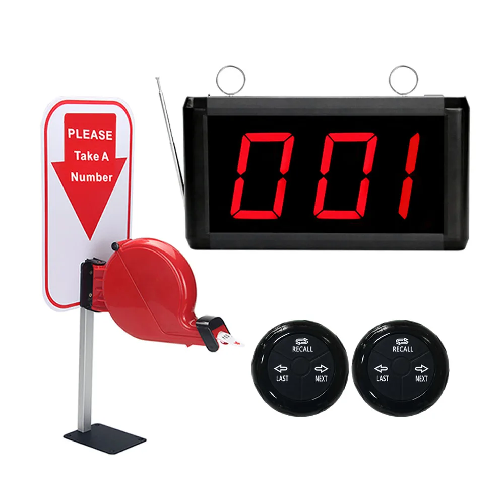 Imagem -01 - Pegue um Sistema Numérico de Espera Ticket Dispenser Display Con Turnoschamador Wirelessrolo de Papel para Clínica Médica Display Button Ticket Dispenser