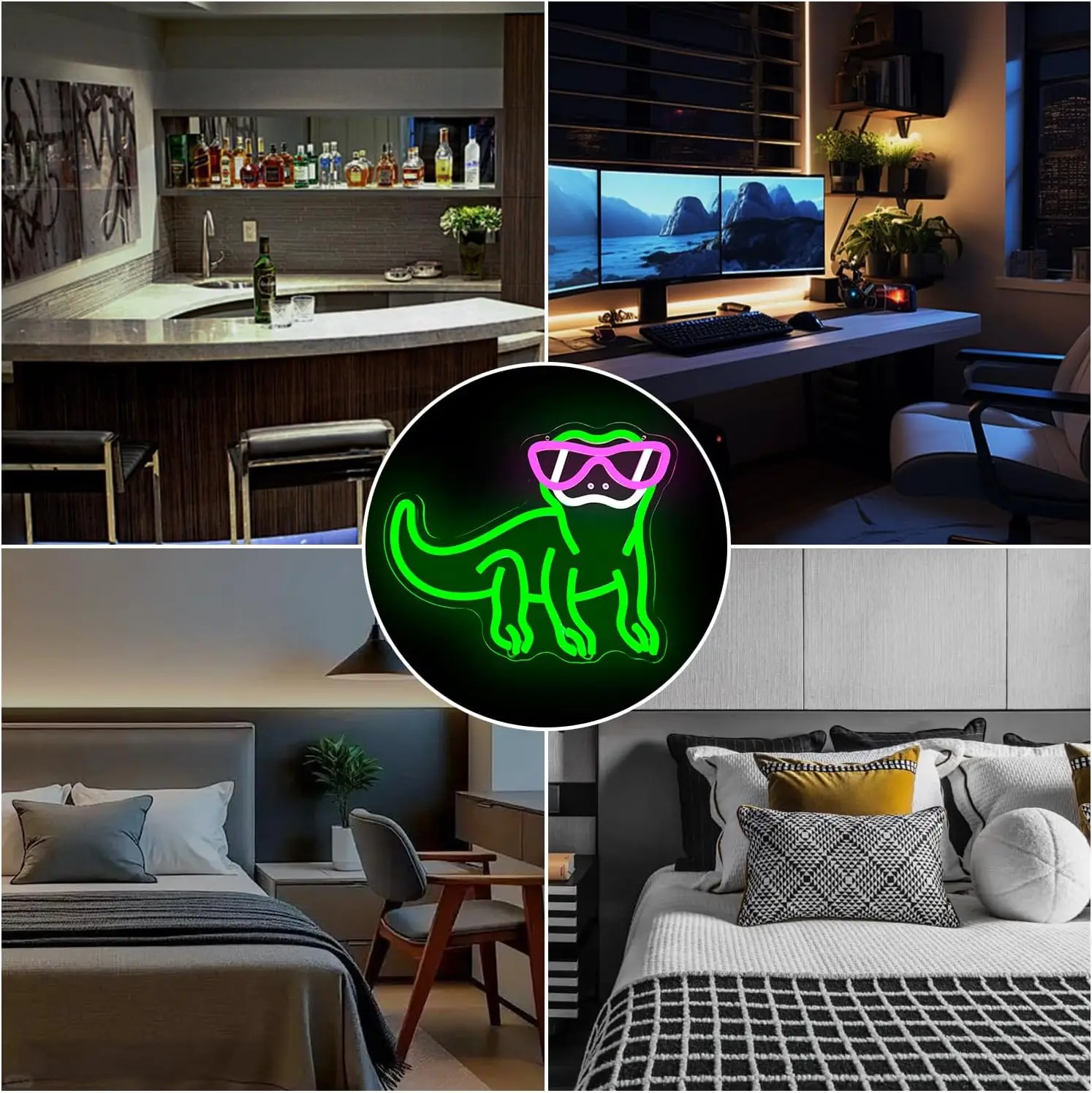 Hagedis Neon Sign USB Dimbare LED Neon Light Sign voor Drink Bar Man Cave Slaapkamer Hotelwinkel Garage Game Room Party Wall Decor