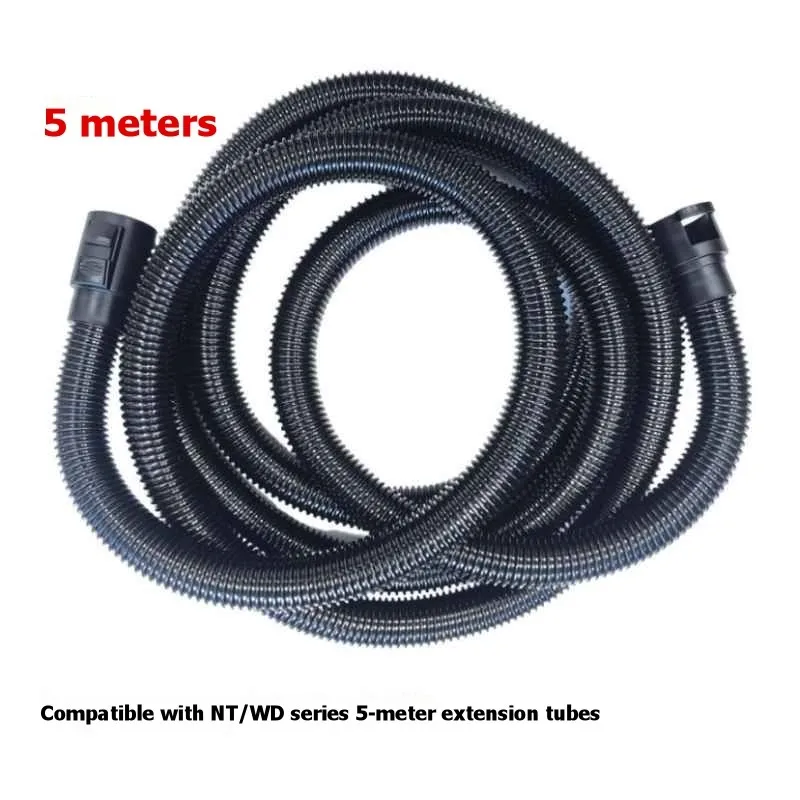 A69T Wet And Dry Flexible Extension Hose 5 Meter For Karcher NT WD Series Replacement Vacuum Cleaner Hoses
