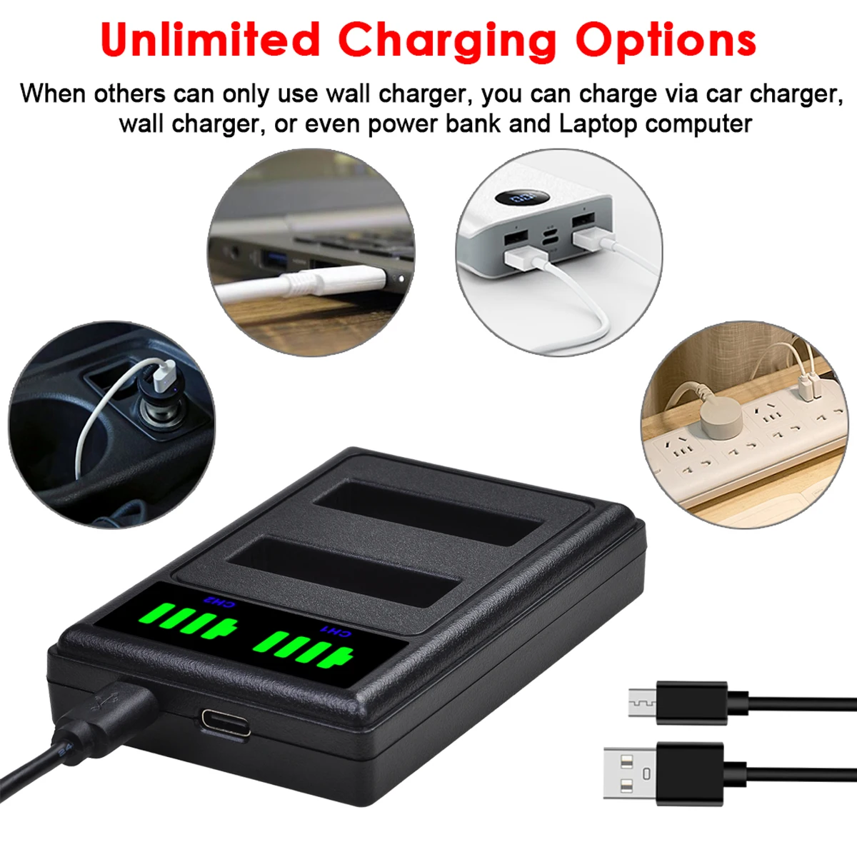 1600mAh AHDBT-401 Battery for Gopro Hero 4 Battery AHDBT401 AHDBT 401 + LED USB Dual Charger For GoPro Hero4 HERO4 Camera