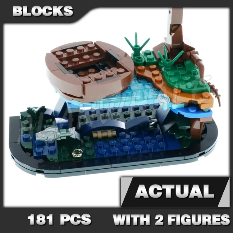 

181pcs Rings King Treasure Hunt River Scene from Above and Below The Waterline 80761 Building Block Toys Compatible with Model