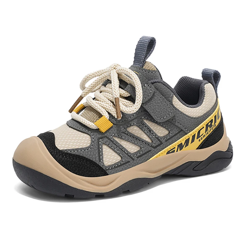 

2023 осенние новые кроссовки для мальчиков, уличная противоскользящая детская обувь на мягкой подошве, повседневная спортивная обувь для бега, детская обувь от 3 до 8 лет