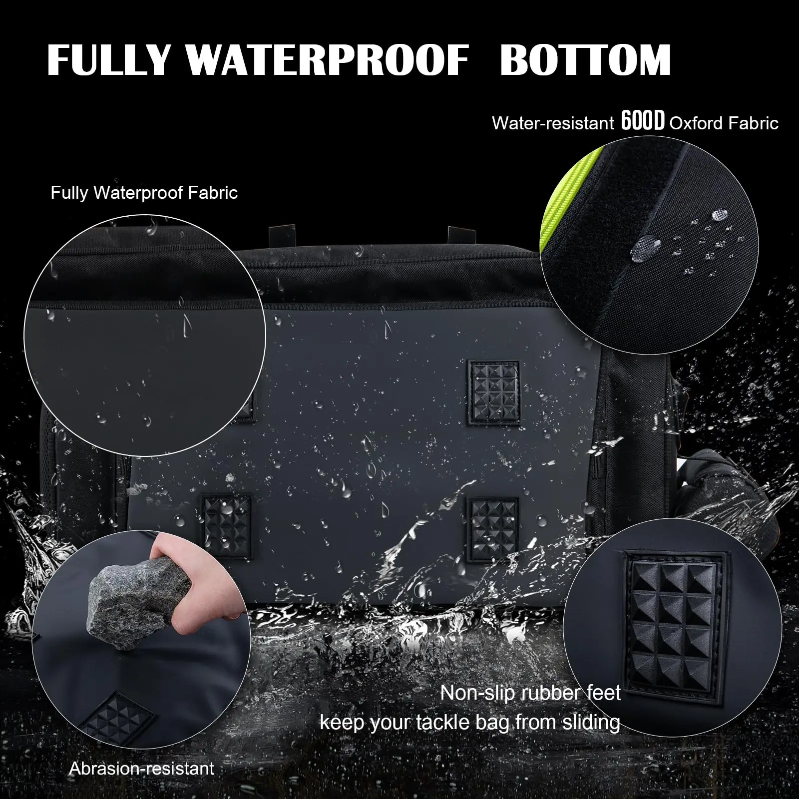 Bolsa de pesca Goture resistente al agua con correas para cañas - imagen 3