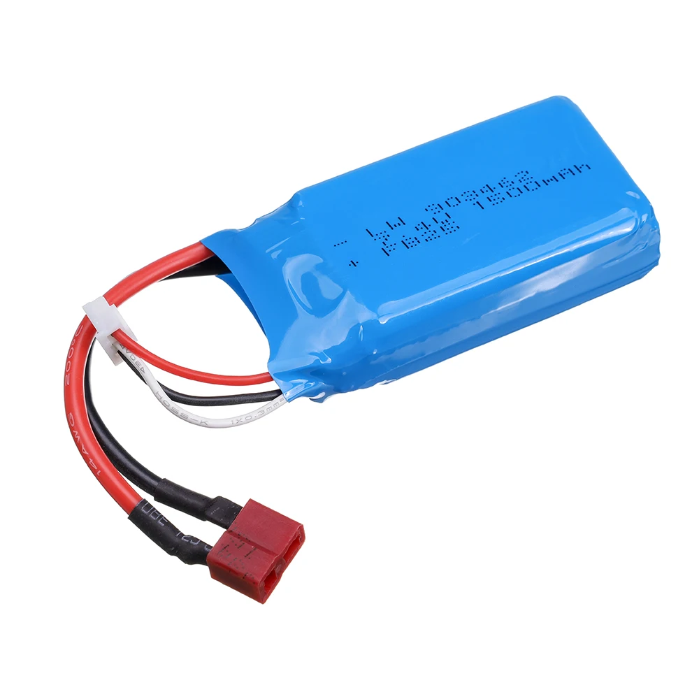 Batteria Lipo 7.4V 1500mAh con spina T/JST/SM/EL2P per auto RC Quadcopter elicottero barca droni pezzi di ricambio 2s 7.4v batteria