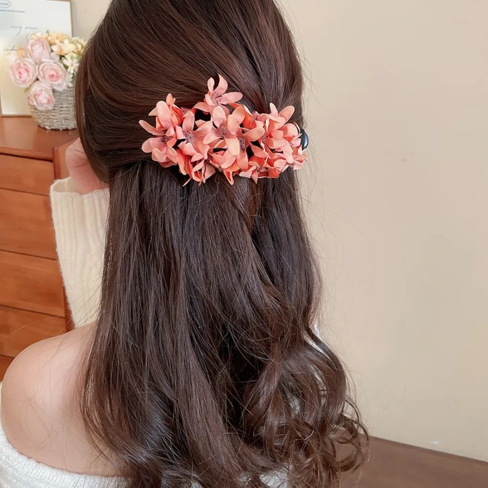 

Sweet Acrylic Flower Hairpin Colorful Ancient Style Hanfu Hair Clip Headdress Korean Style Ponytail Holder Party