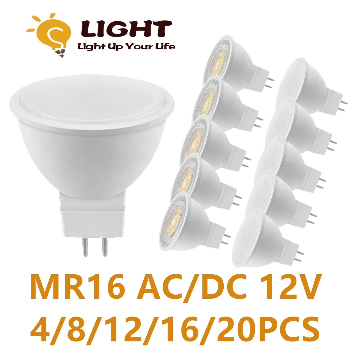 

4-20PCS MR16 AC/DC 12V LED Spotlight Bulb GU5.3 Low Pressure 3W 5W 6W 7W Light 120 Degrees 38 Degrees Study Kitchen For Home