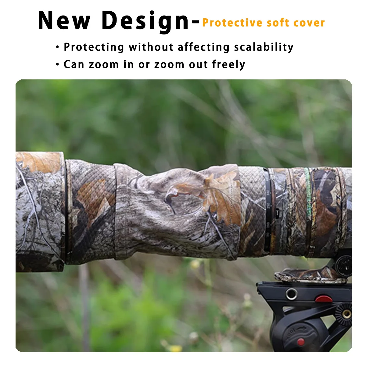 CHASING BIRDS camouflage lens coat for SIGMA 150 600mm F5-6.3 DG OS HSM Contemporary waterproof and rainproof protective cover - Image 2