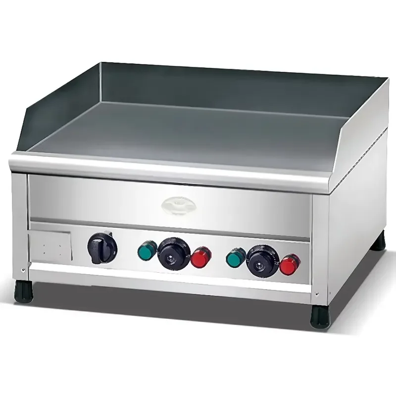 Electric Flat Top Steak Grill Stainless Steel Commercial Hotel Kitchen Equipment 6000 Watts Multifunctional Desktop High