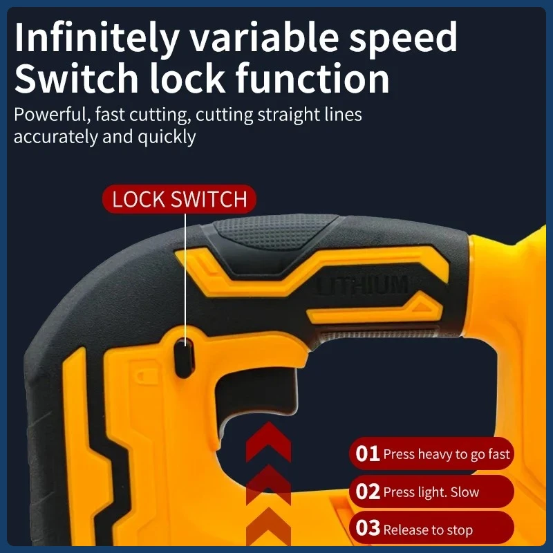 منشار منحني بدون فرش من ديوالت 2700 دورة في الدقيقة 20 فولت منشار كهربائي لاسلكي محمول متعدد الوظائف قابل للتعديل أداة كهربائية لأعمال النجارة #5