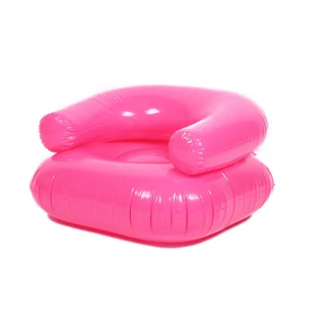 ילדים ספה מתנפחת PVC Protable ורוד/כחול כיסא לילדים אופנה נצנצים רך נוח תינוק שרפרף