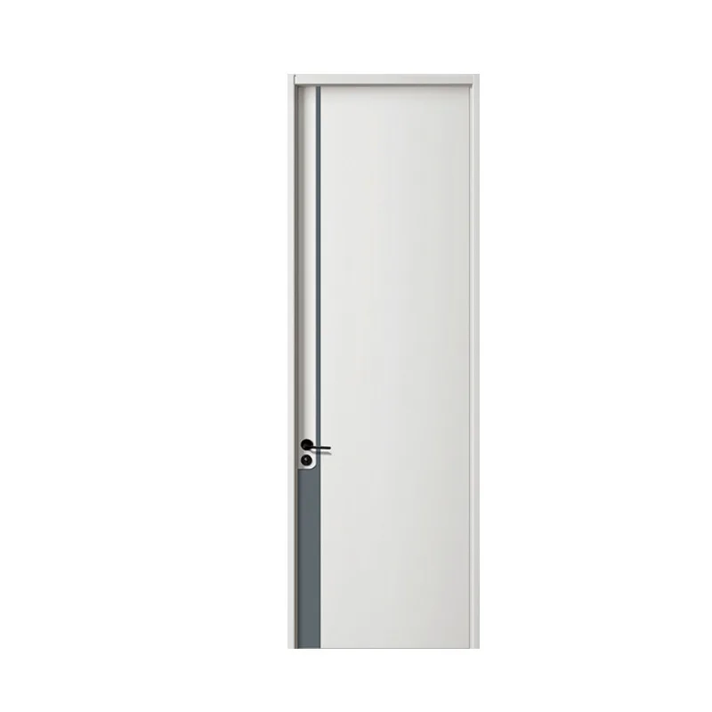 

Однодверные двери из цельного дерева, композитное углеродное волокно, простая, без покраски, для спальни, гостиницы, офиса, деревянная дверь