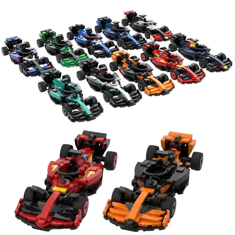 

19 видов технических конструкторов AMR-24, SF-24, RB-20, MCL38 Super Formula Car MOC: гоночные автомобили, строительные блоки, игрушки, подарки