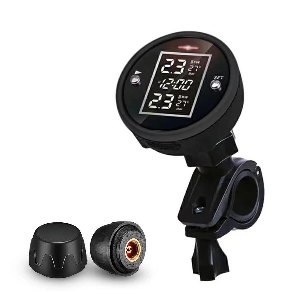 

Wireless Motorcycle Waterproof TPMS LCD Display Tire Pressure Monitoring System Motorcycle Tpms for Two-wheeled