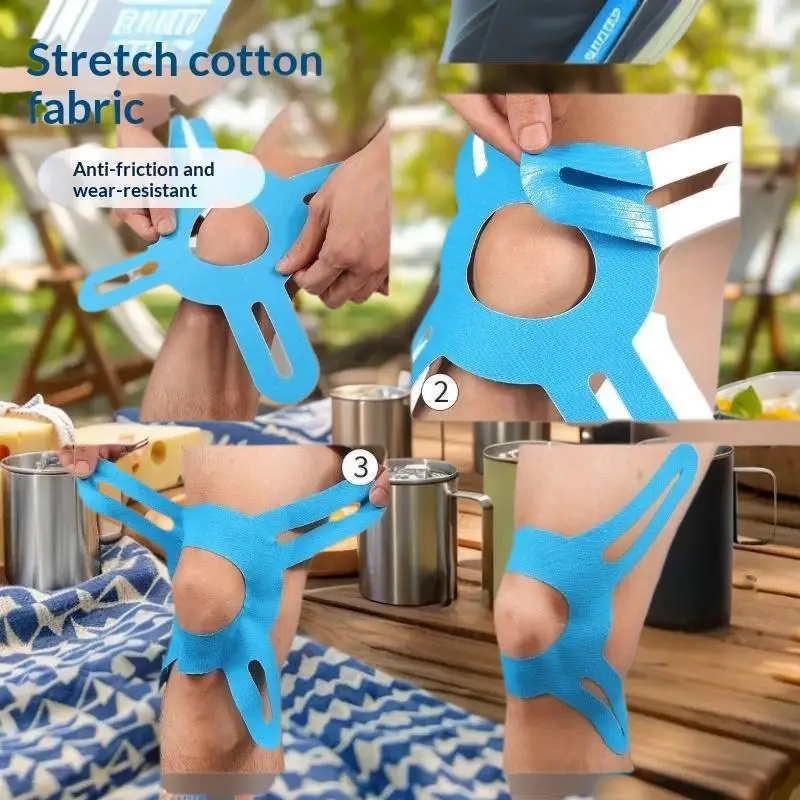 2Pcs Sports Knee Pads Elastic Cotton Support Running Cycling Gym Workout Adjustable Straps Joint Protection