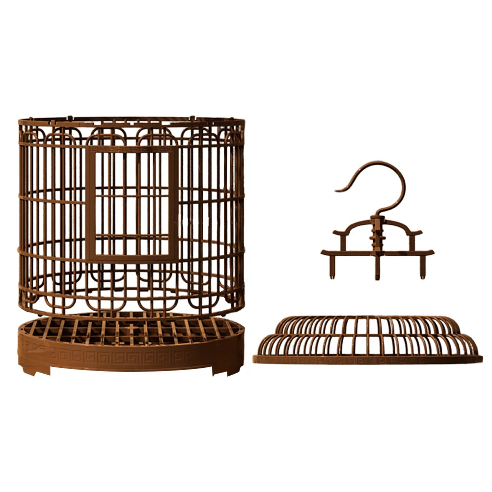 

Spacious Bird Cage Villa Large Size Portable Retro Plastic Ideal for Budgie Conure Finch Travel Carrier Decorative Flight Cage