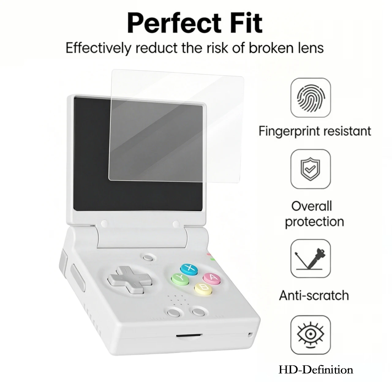 MIYOO Mini Fli Tempered Glass Screen Protectors Game Console Hardness Protective Films  Game Accessories for MIYOO Mini Fli