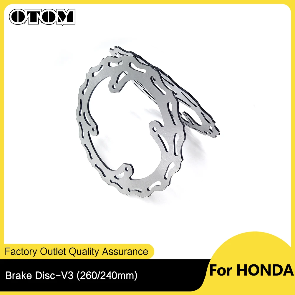 OTOM Motorcycle Accessories 260/240mm Front Rear Brake Disc Rotor Set For HONDA CRF250R CRF250RX CRF450R CRF450RWE CRF450RX BIKE