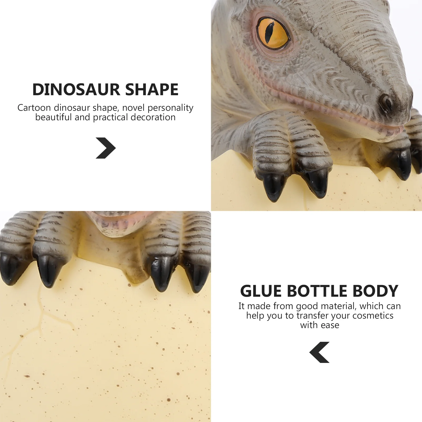 

Cartoon Dinosaur Lotion Dispenser Empty Press Bottle for Liquid Soap Shampoo Massage Oil Travel Toiletries Container