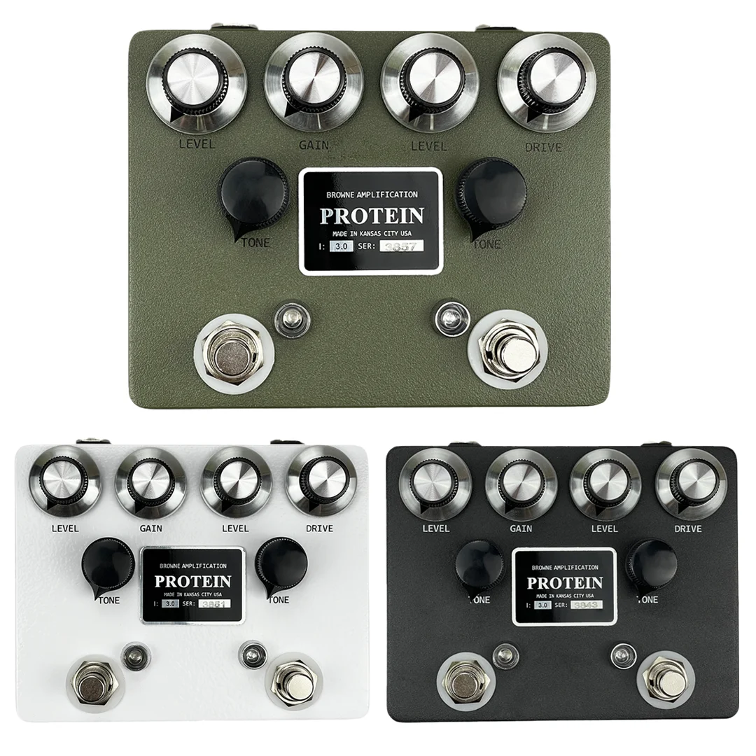 ZVEX BR0WNE PROTEIN Electric Guitar Overdrive Distortion Pedal, Original Clone,Hand Build By Xiao