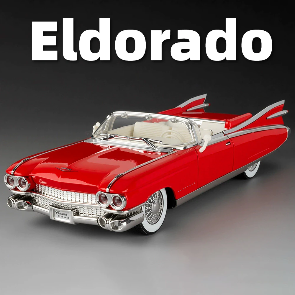 

1:24 масштаб Eldorado Biarritz 911, модель спортивного автомобиля, игрушка, металлический литой под давлением звук, свет, амортизирующие модели, украшения дома, подарки