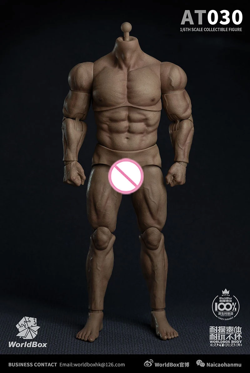 

Worldbox AT030 1/6 Male Durable Strong Muscular Action Figure Body Tough Man Super Flexible Joint Body