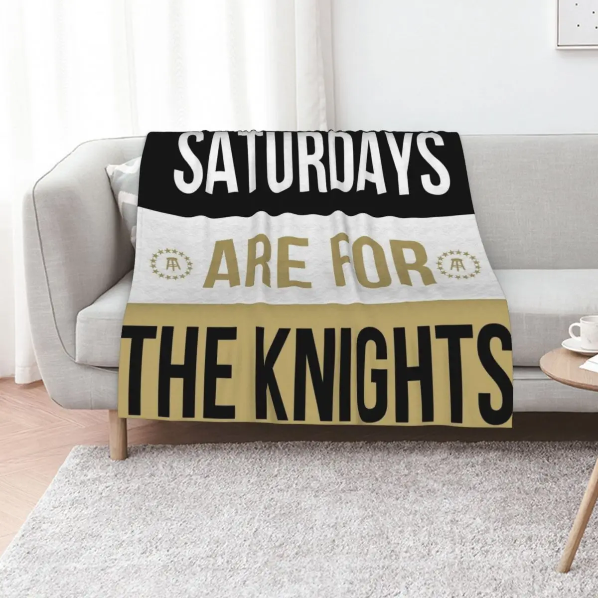 

Saturdays are for the Knights UCF Throw Blanket Shaggy Plush Bed Fashionable Sofas Blankets