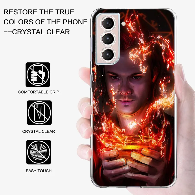 Angel Castiel Supernatural Phone Case For Samsung Galaxy S25 Edge S24 S23 FE S21 S20 S10 Plus S22 S26 Ultra Cover Clear Cases TP - view 3
