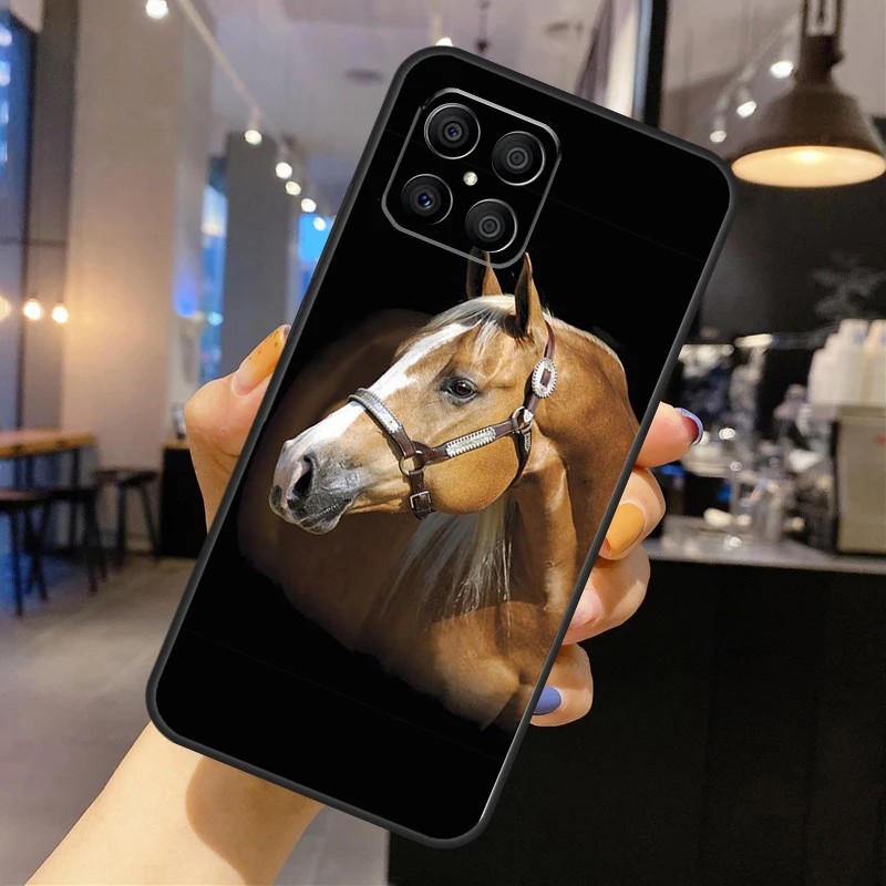 Cavalo caso de telefone para huawei p30 p20 p40 lite p50 pro p inteligente 2019 nova 5t honra 50 x8 x9 capa