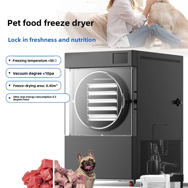 Pet Snacks, Fruits, Vegetables, Meat, And Liquids, Vacuum Freeze Dryer For Home Use