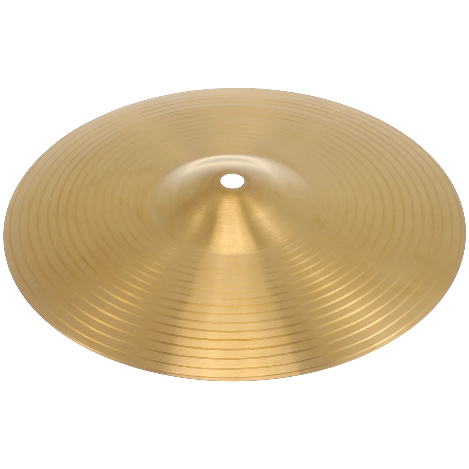 

10Inch Jazz Drum Cymbals Brass Finish Durable Material Professional Performance Drum Set Student Player HighHardness Resistance