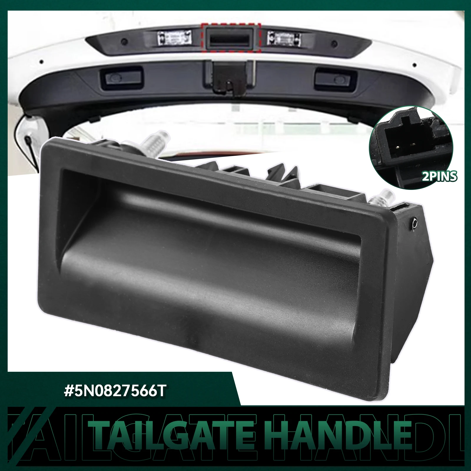 Tailgate Handle Switch 5N0827566T Trunk Lid Boot Lock Release For Audi A3 A4 A5 A6 A7 Q3 Q5 Q7 VW Jetta Passat SKODA Yeti Seat