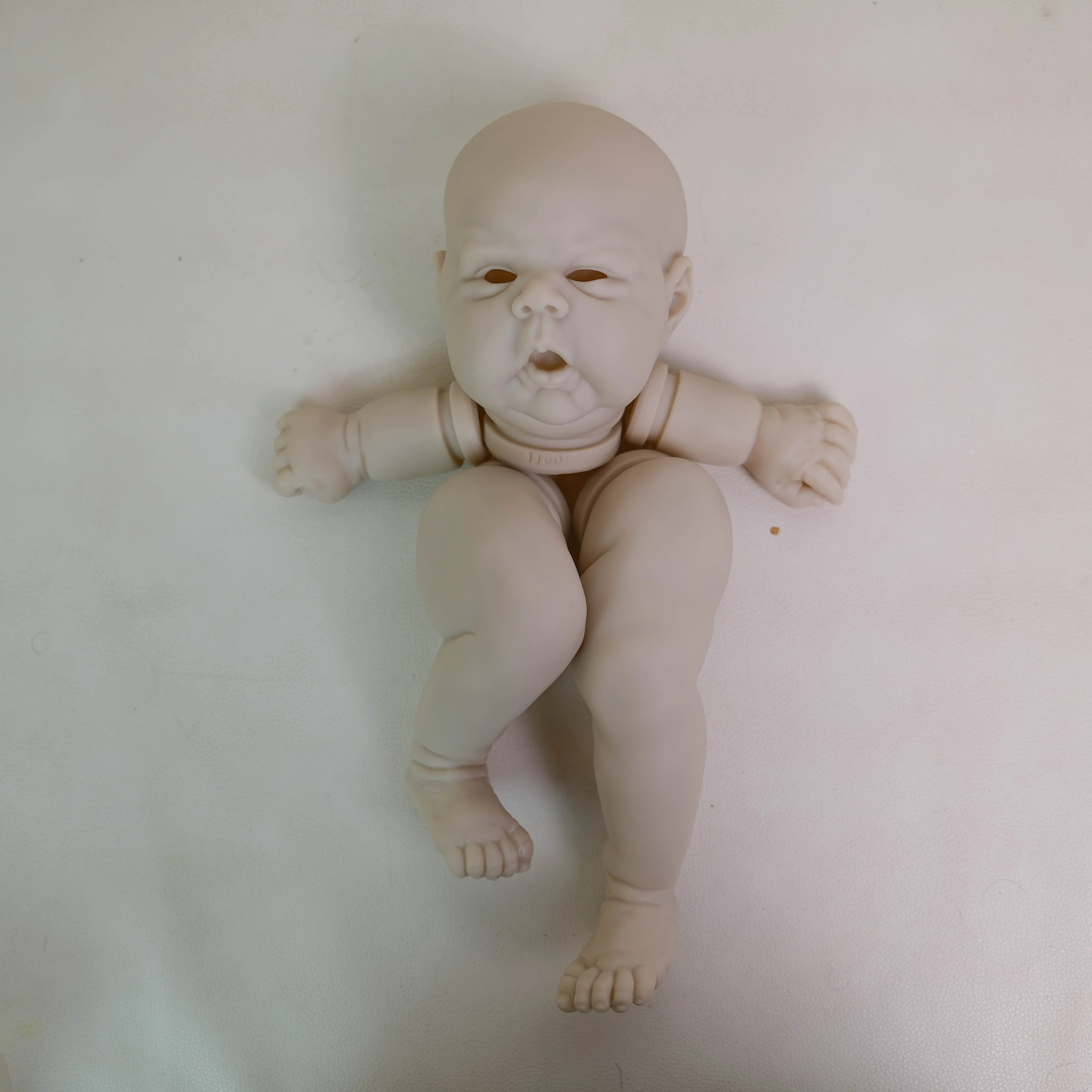 NPK 24inch Unfinished Reborn Doll Kit Limited Edition Gounchi with Cloth Body And Eyeballs DIY Doll Parts for Collectors