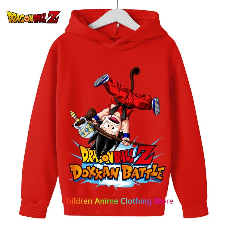 Sudadera con capucha de Dragon ball Z para niños, ropa de Anime para niños de 3 a 13 años, Sudadera con capucha de Goku, chándal para niños y niñas