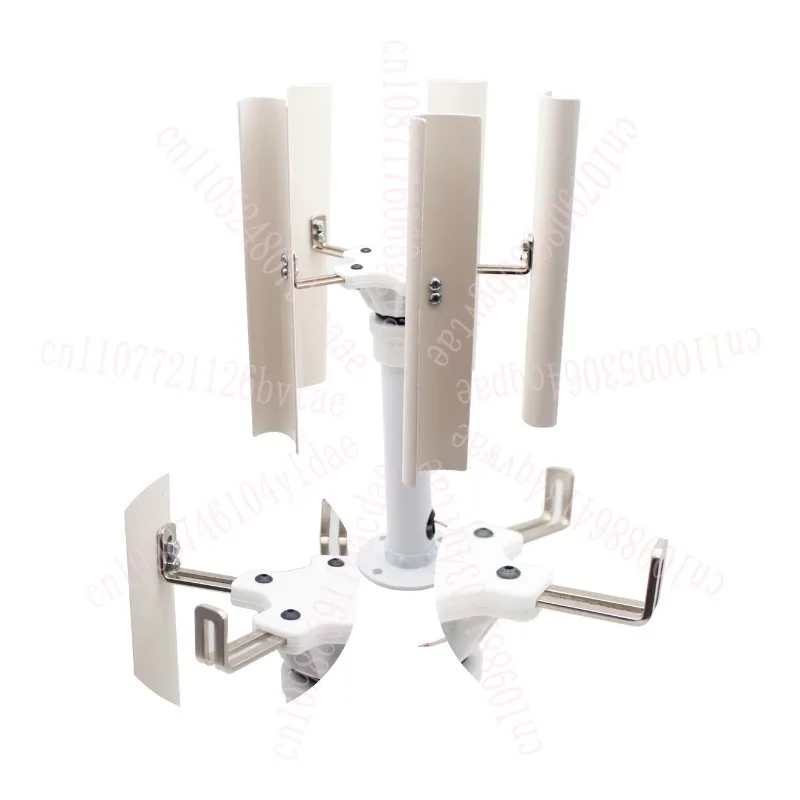 Vertical 5-Blade Wind Generator Model Three-Phase Permanent Magnet Brushless Generator Low-speed Windmill Portable Outdoor