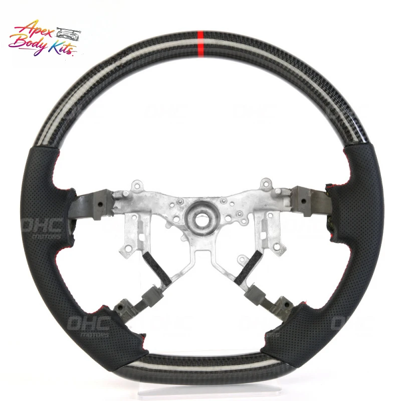 Suitable for  Toyota old model Land Cruiser 06-09 and Tundra carbon fiber car steering wheel modification